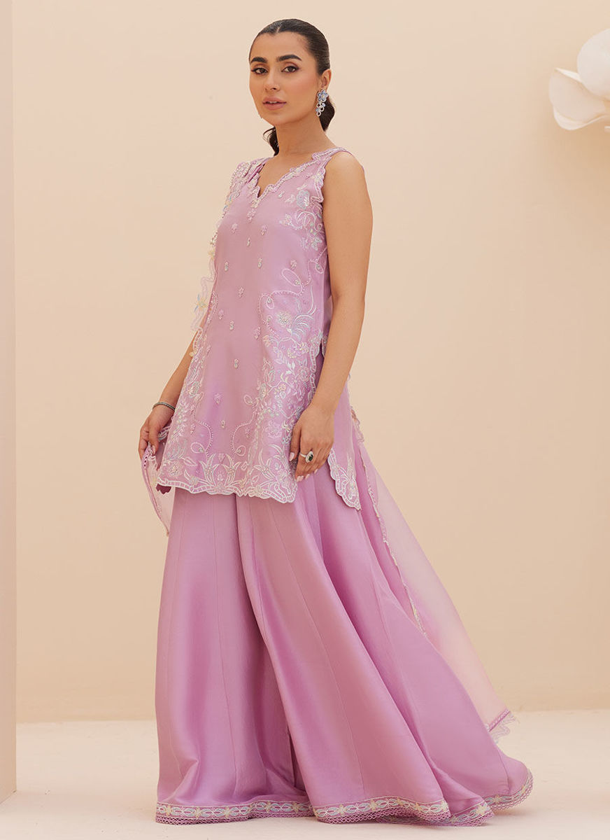 Lilliana Lilac Shirt And Dupatta