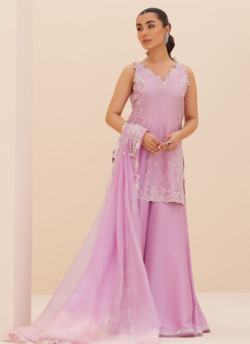 Lilliana Lilac Shirt And Dupatta