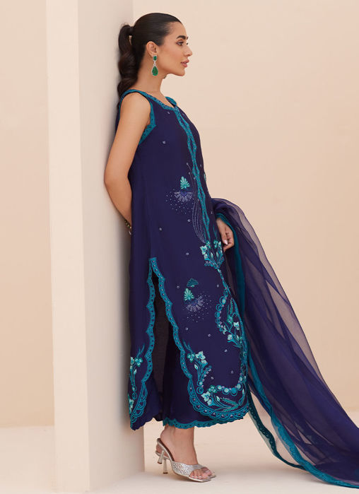 Rio Ink Shirt And Dupatta