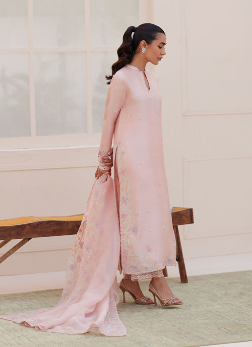 Aurora Pastel Pink Shirt And Dupatta