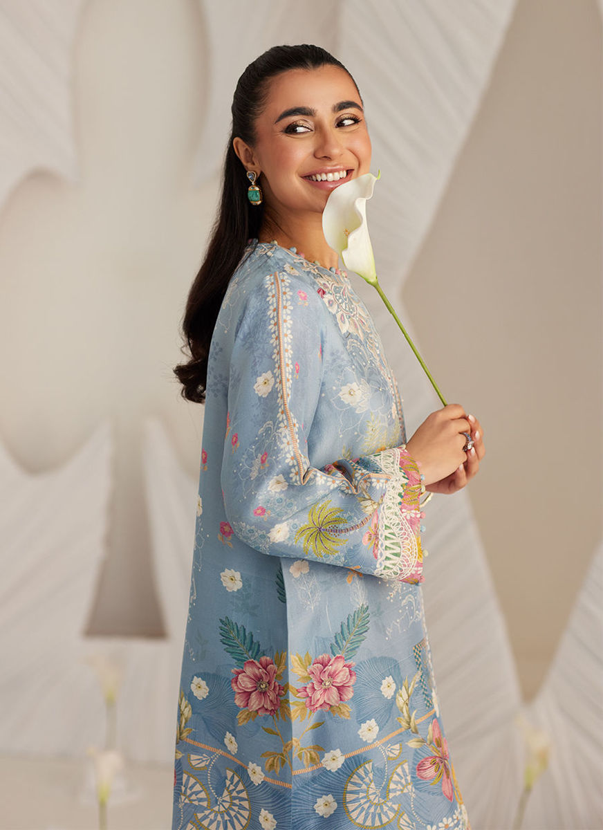 Carla Slate Blue Shirt And Pants