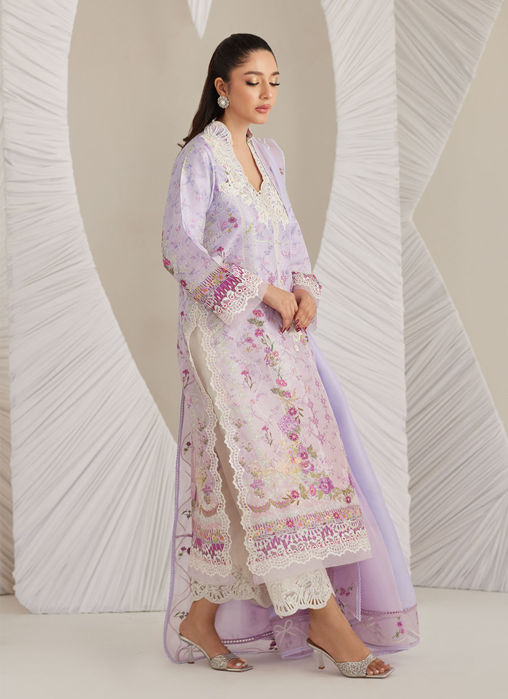 Polina Ombre Shirt And Dupatta