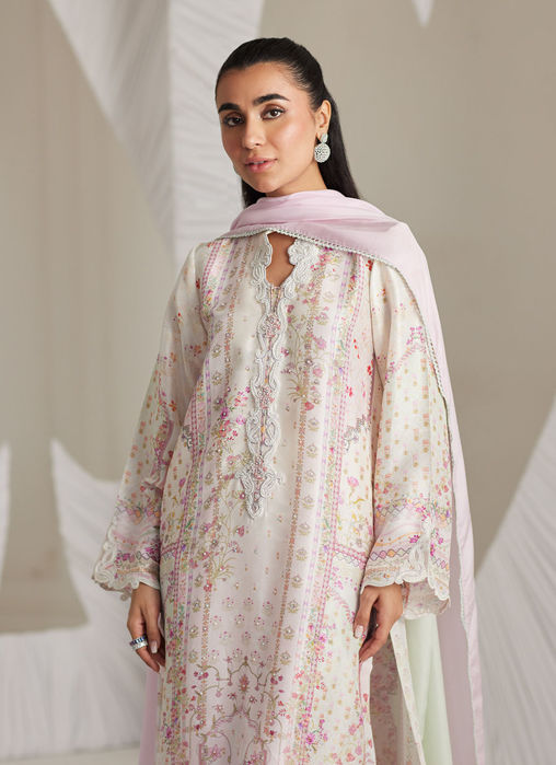 Brea Ivory Shirt And Dupatta