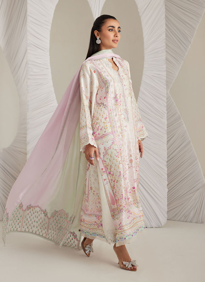 Brea Ivory Shirt And Dupatta