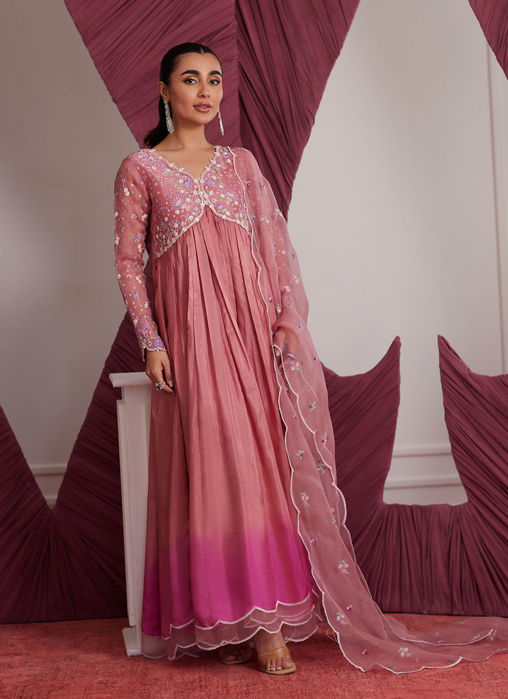 Wylie Watermelon Kalidaar And Dupatta