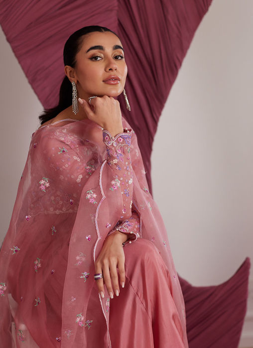 Wylie Watermelon Kalidaar And Dupatta