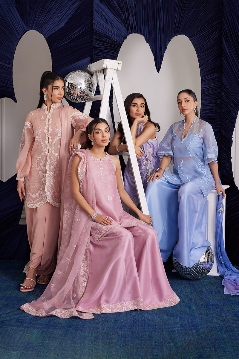 Demi Tea Rose Shirt And Dupatta