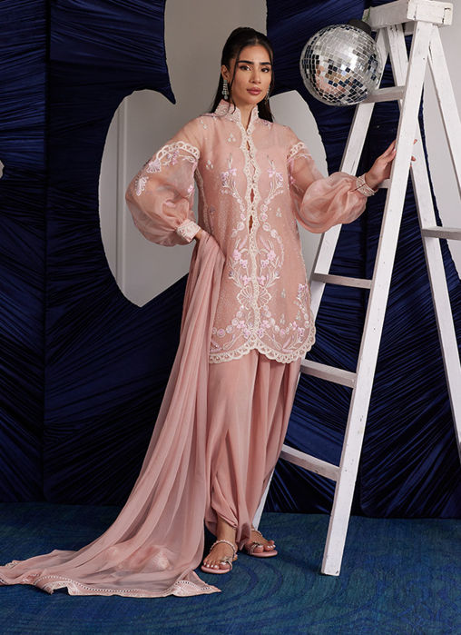 Piper Blush Shirt And Dupatta