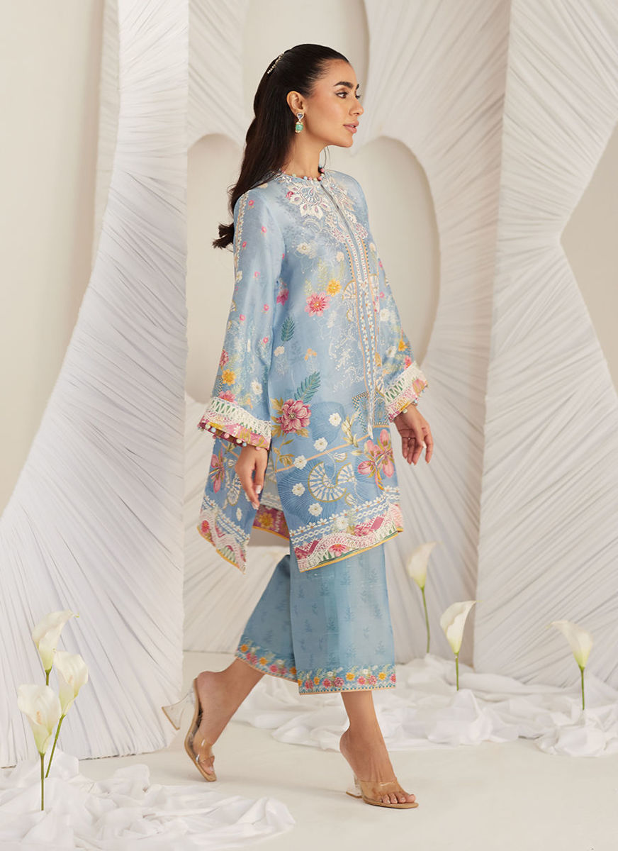 Carla Slate Blue Shirt and Pants