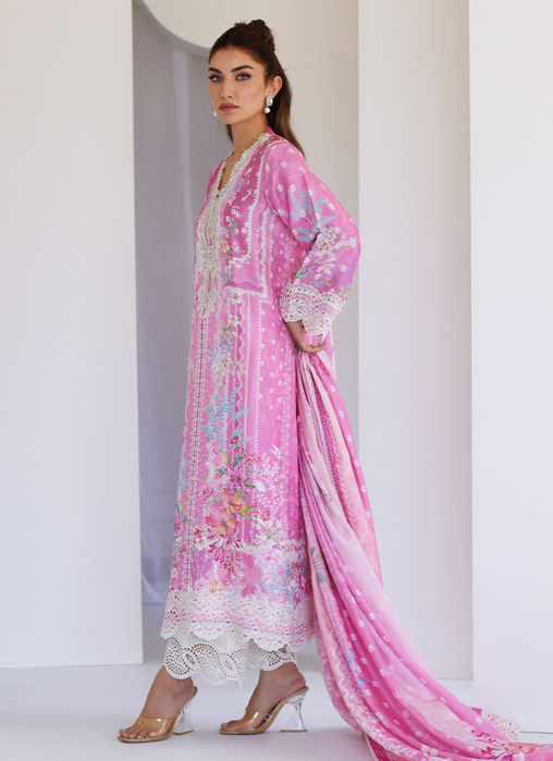 Lyra Pink Shirt And Dupatta