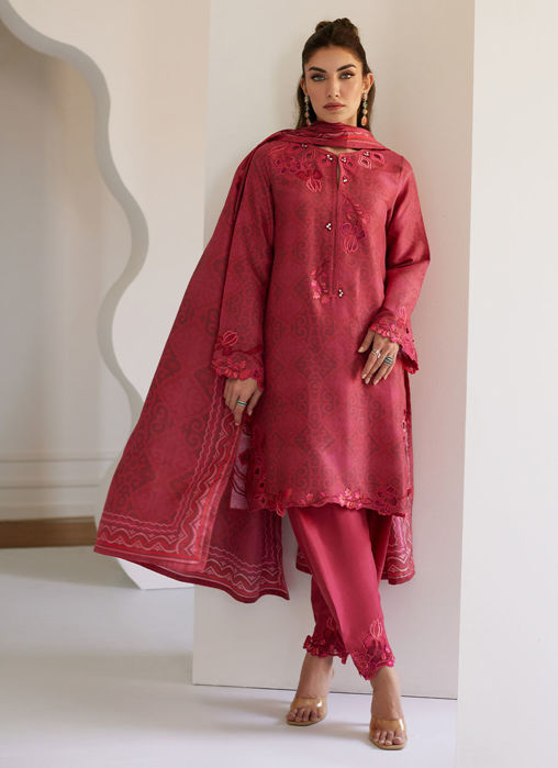 Solara Scarlett Shirt And Dupatta