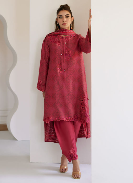 Solara Scarlett Shirt And Dupatta