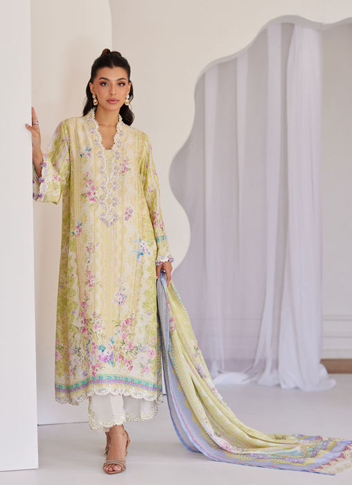 Picture of Elowyn Kiwi Shirt And Dupatta