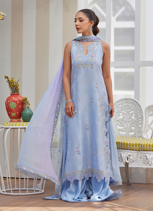 Picture of Zila Periwinkle Shirt And Dupatta