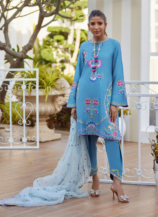 Picture of Nyssa Blue Shirt And Dupatta