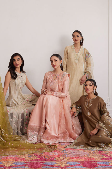 Everly Cream Shirt, dupatta and pants