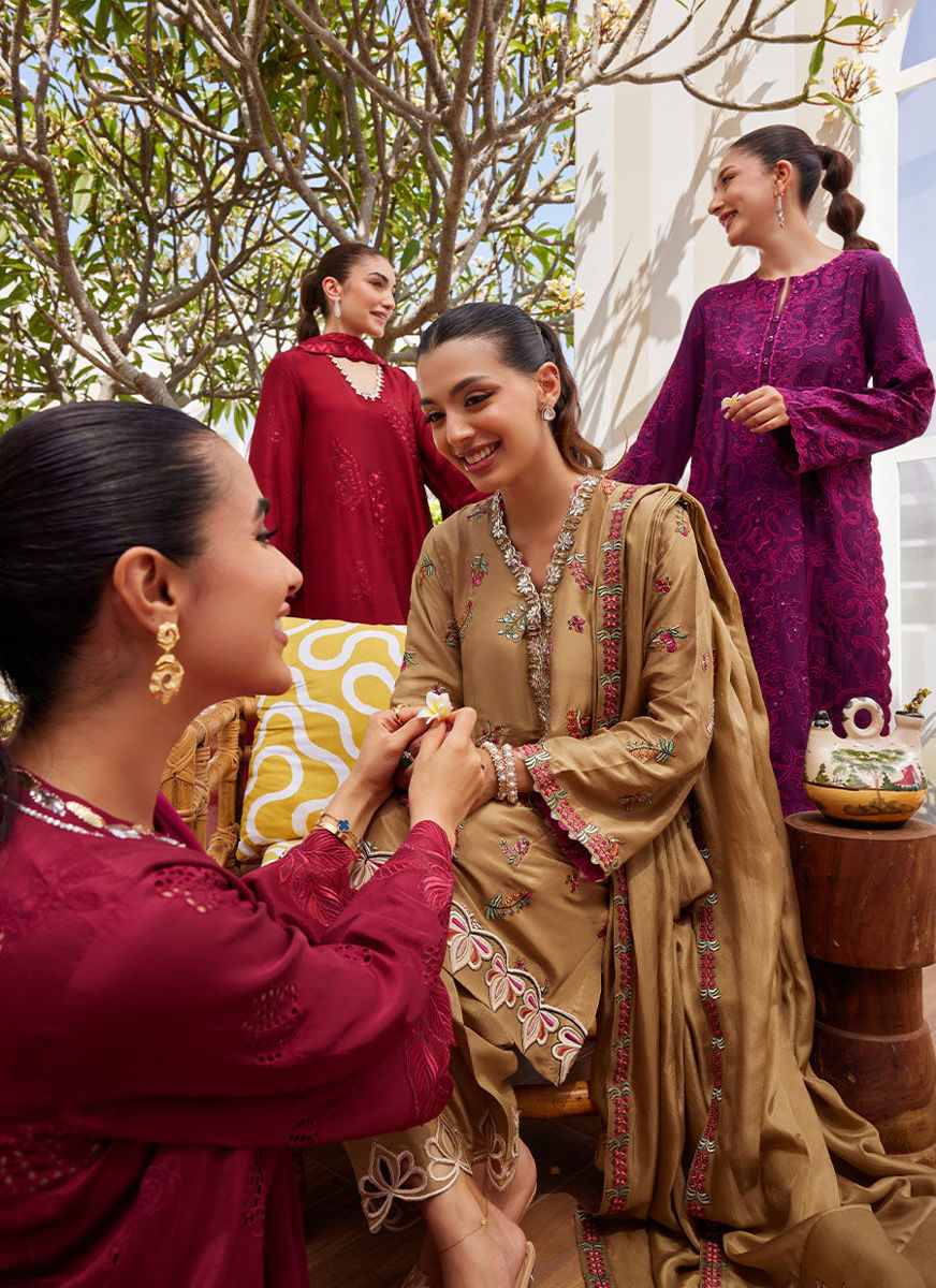 Lira Beige Shirt And Dupatta