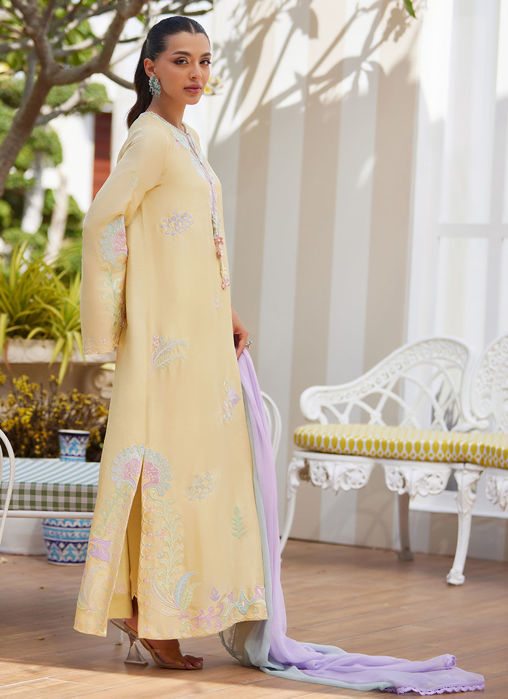 Vaya Lemon Shirt And Dupatta