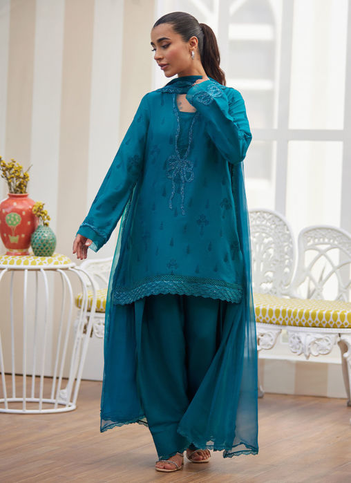 Maella Emerald Shirt And Dupatta