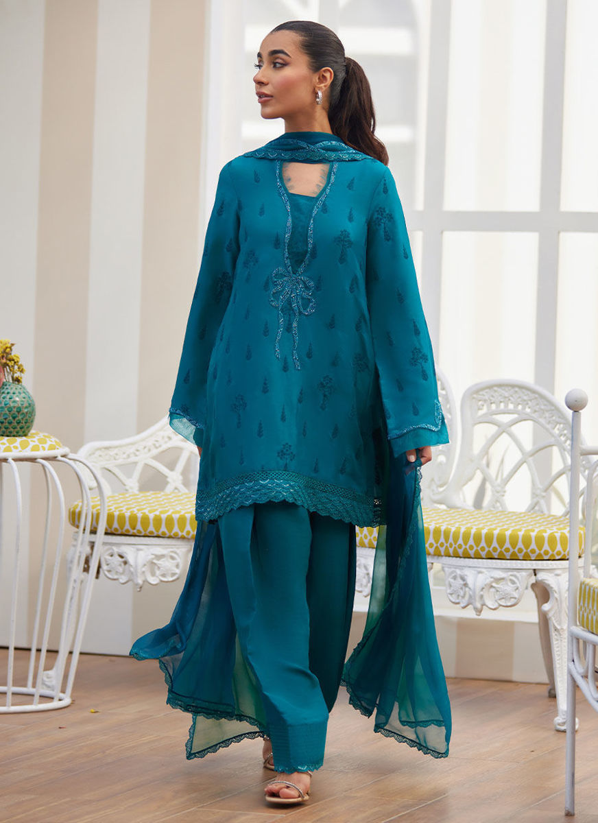 Maella Emerald Shirt And Dupatta