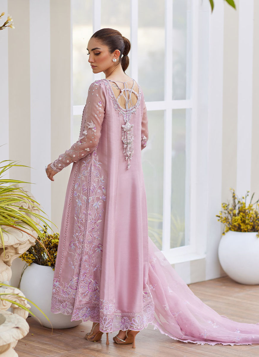 Karis Mauve Kalidaar And Dupatta