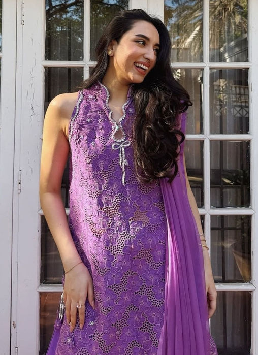 Illy Grape Shirt And Dupatta