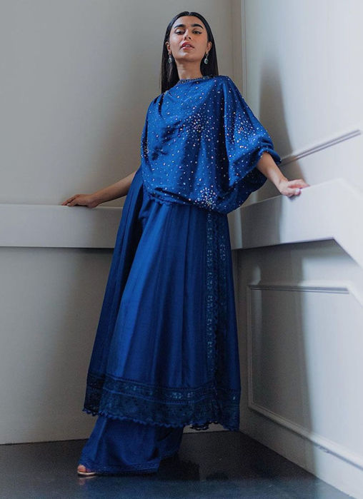 Sona Rafique In Zennie Panelled Shirt