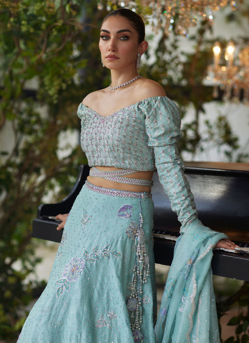 Mirabelle Aqua Lehnga Choli