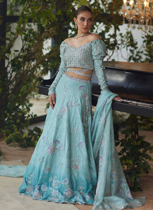 Mirabelle Aqua Lehnga Choli