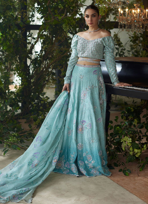 Mirabelle Aqua Lehnga Choli