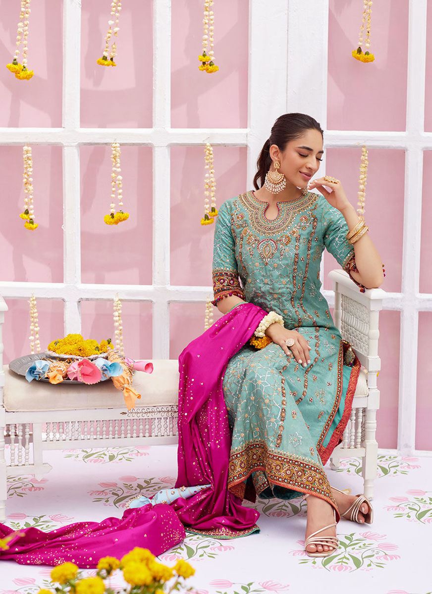 Malina Sage Shirt And Dupatta