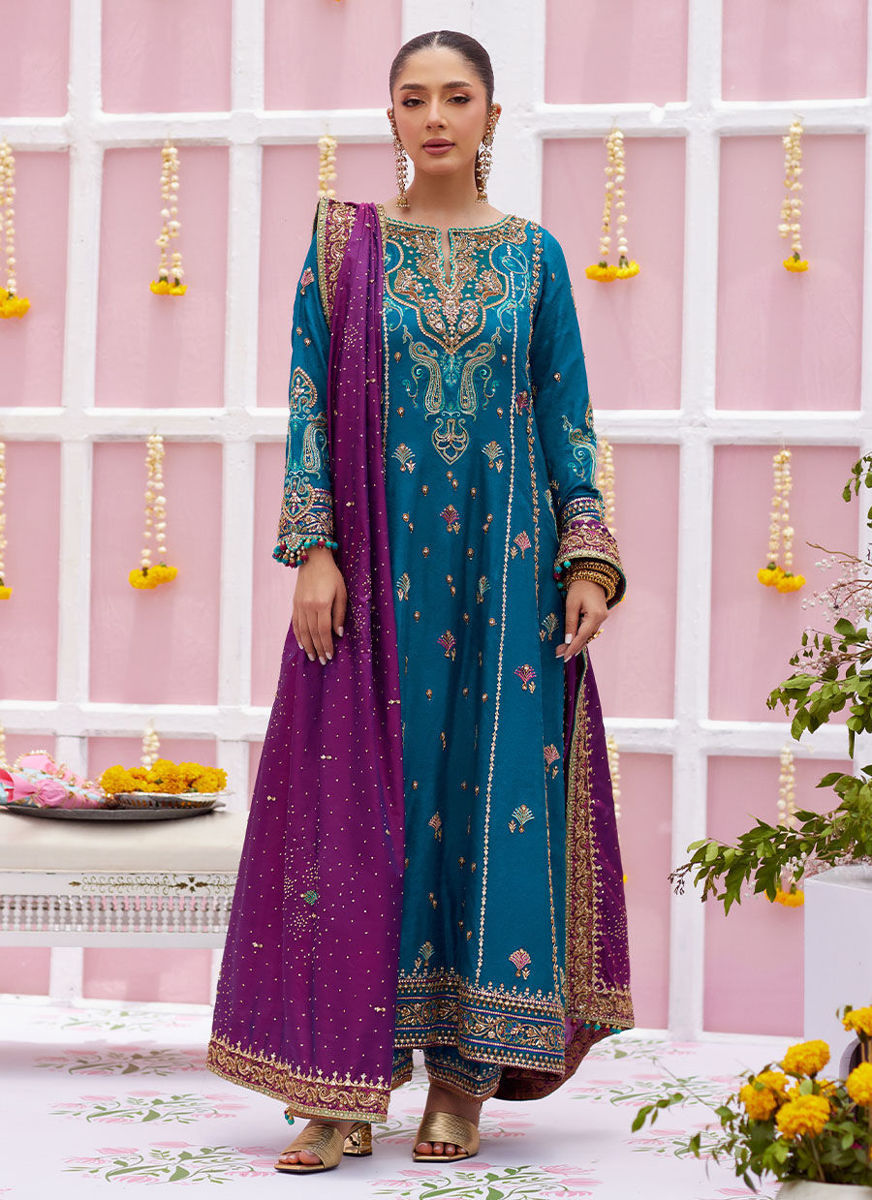 Alaya Teal Kurta And Dupatta
