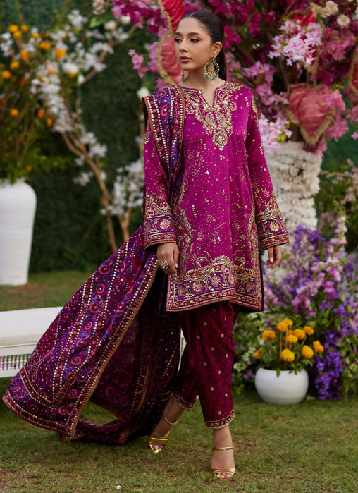 Picture of Nura Magenta Shirt And Dupatta