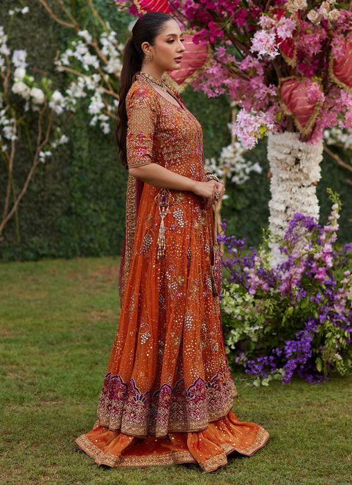 Mireya Burnt Orange Kalidaar