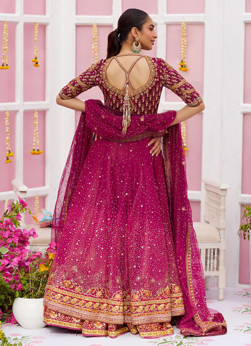 Ishana Magenta Kalidaar