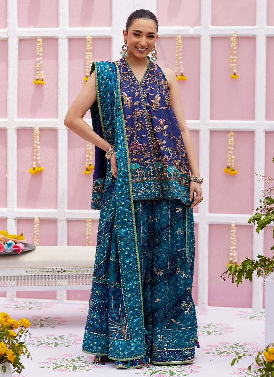 Ryza Blockprinted Short Shirt And Dhaka