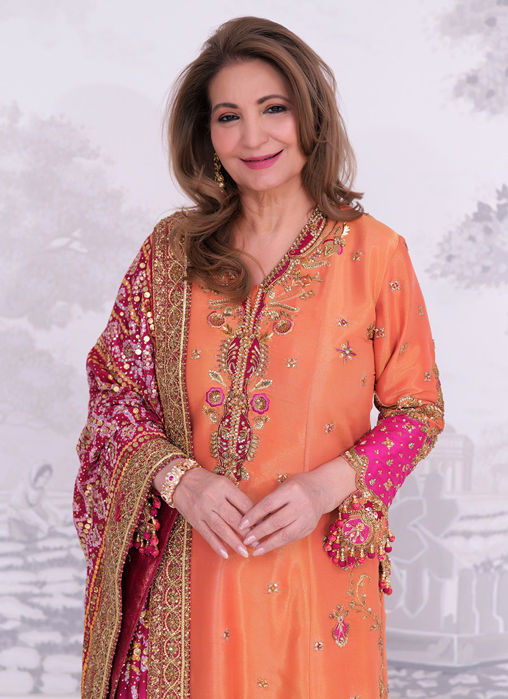 Amber Orange And Fuchsia Pink