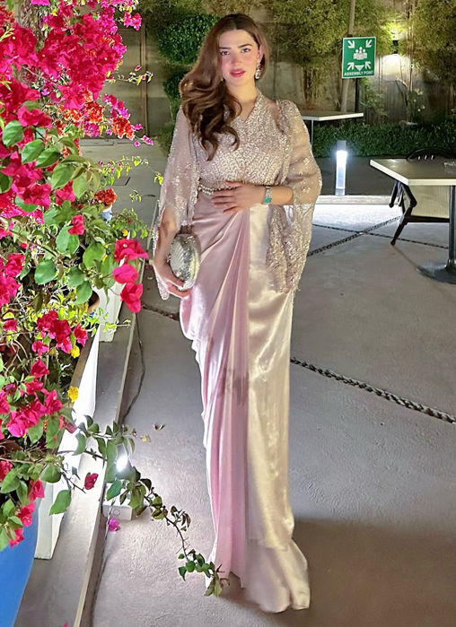 Eris Organza Cape with Pre-Draped Skirt