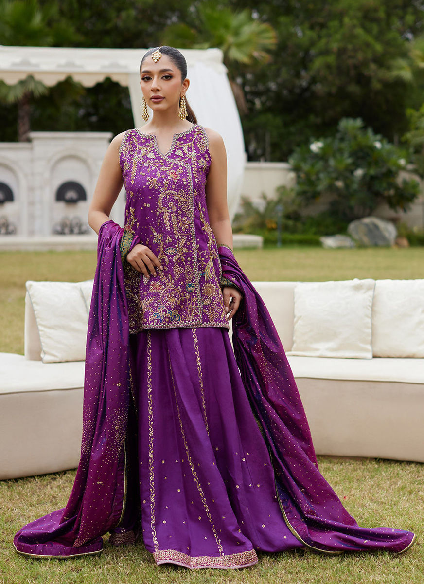 Aveline Orchid Short Shirt And Dhaka