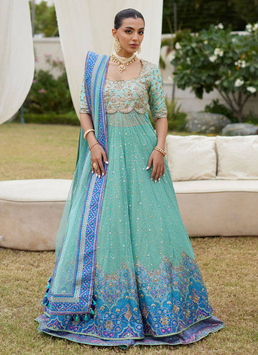 Picture of Amani Aqua Ombre Kalidaar