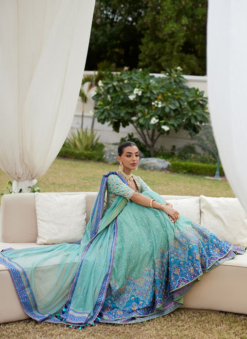 Amani Aqua Ombre Kalidaar