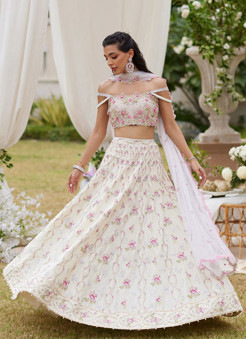 Kaya Ivory Lehnga Choli