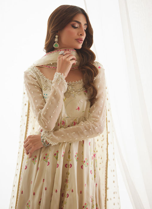 Aris Ivory Kalidaar And Dupatta