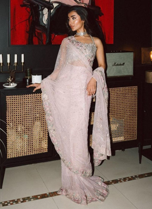 Picture of Rosa Dreamweave Saree without Cutwork Embellished Jacket