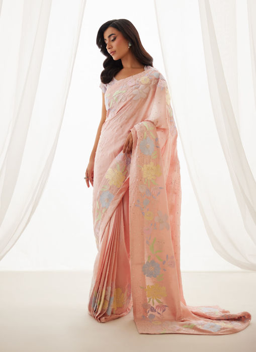Neve Blush Saree And Blouse