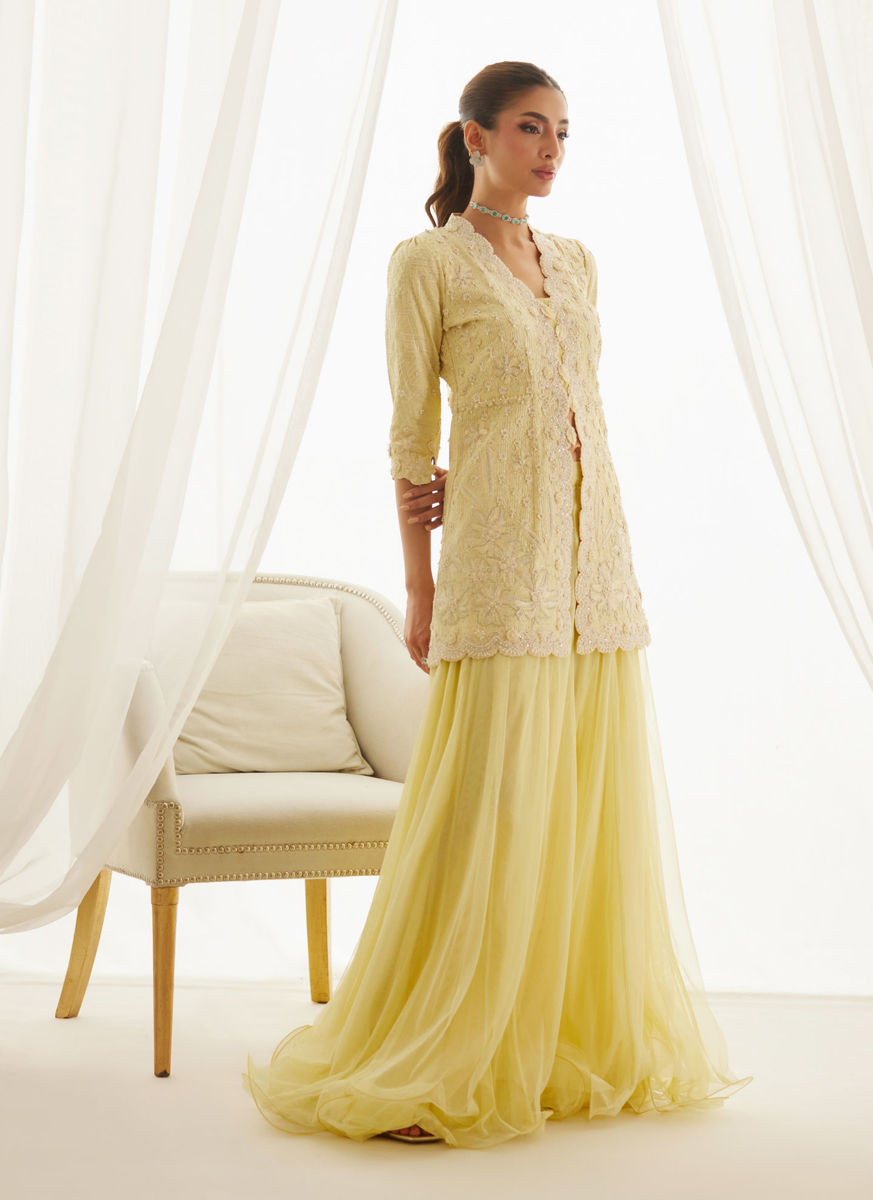 Lavin Lemon Shirt And Lehnga