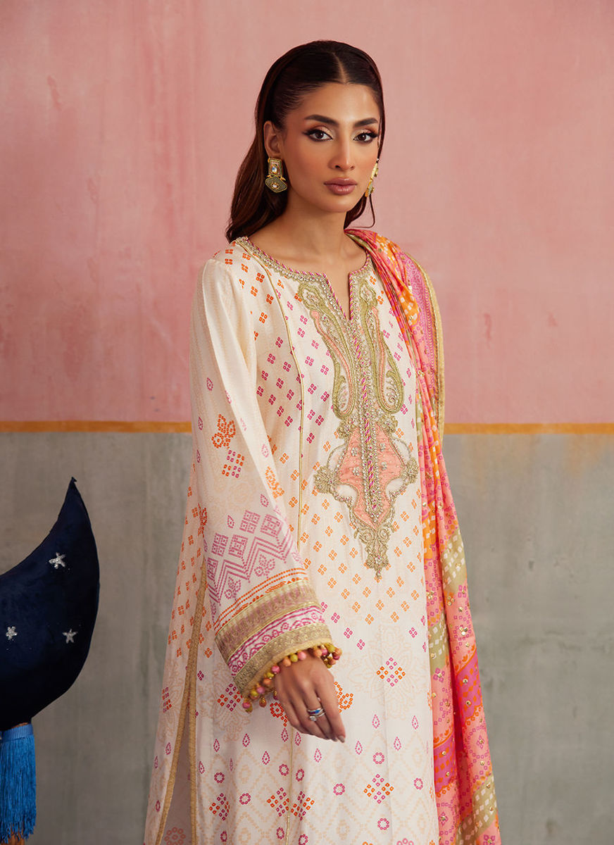 Isa Ivory Shirt and Dupatta