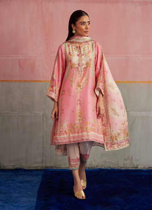 Vic Blush Shirt And Dupatta