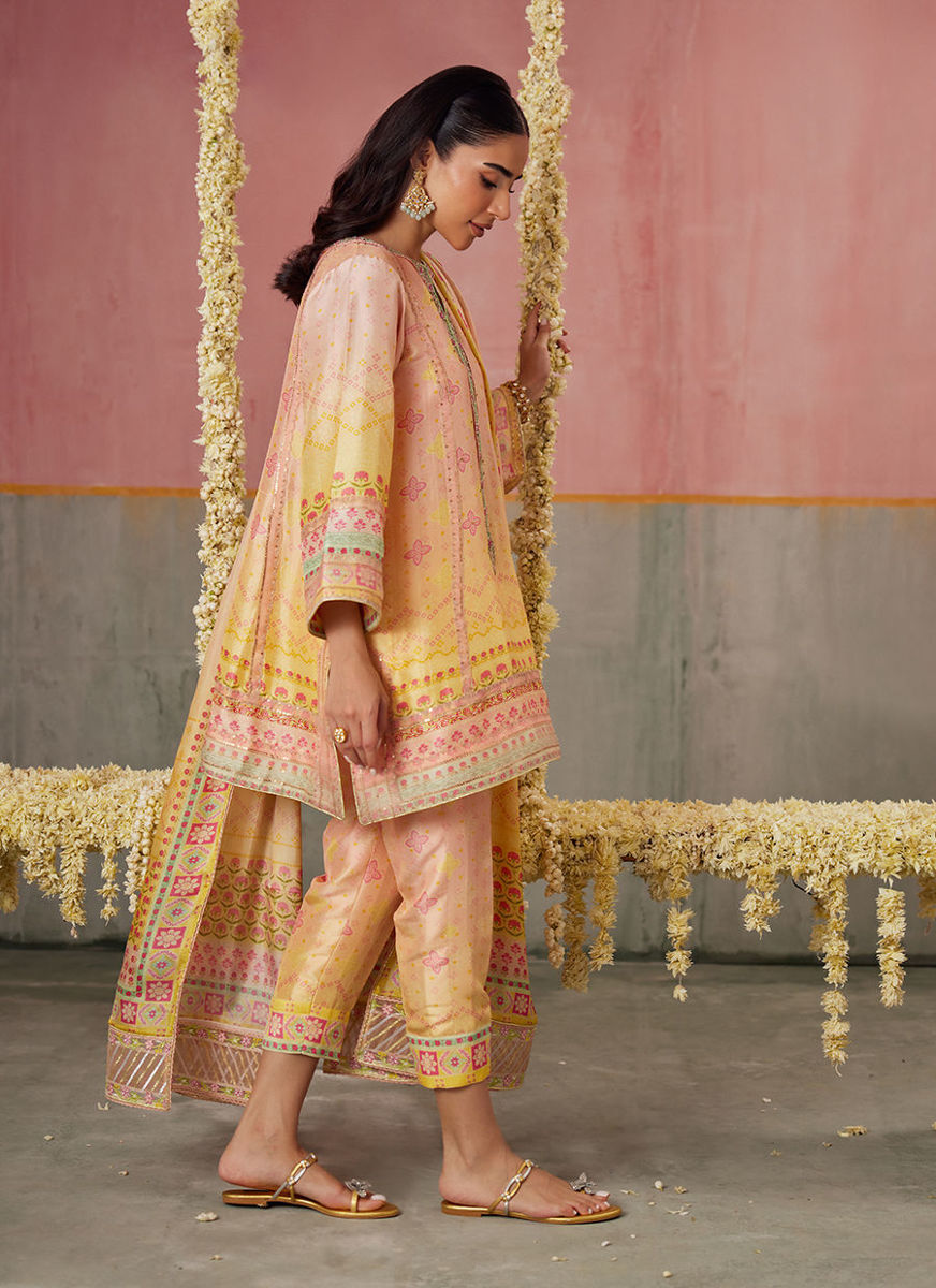 Livvy Ombre Shirt And Dupatta
