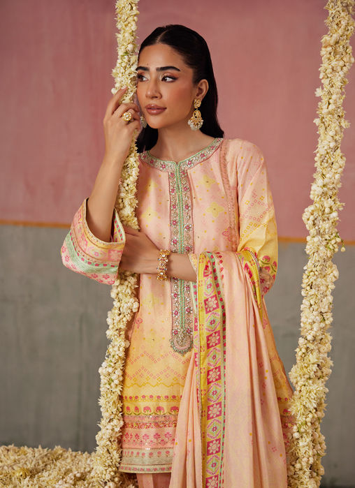 Livvy Ombre Shirt And Dupatta